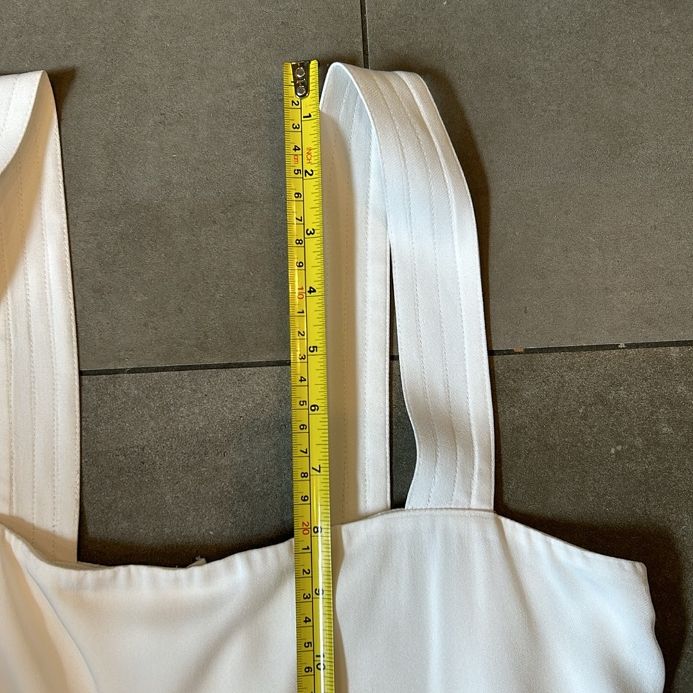 Karina Grimaldi Awada Solid White Top - Picture 5 of 12